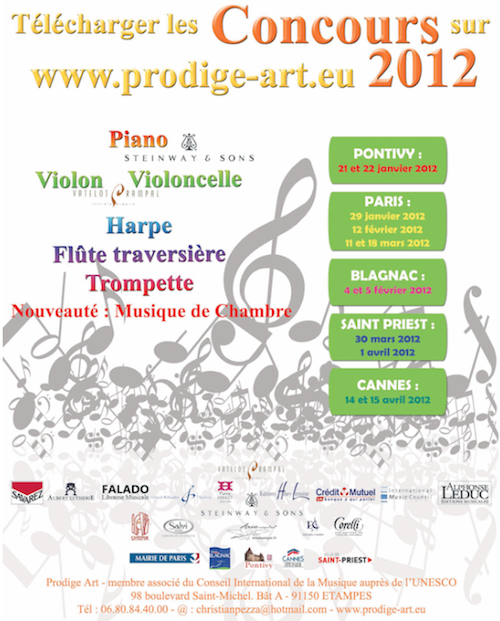 Concours Prodige Art 2012