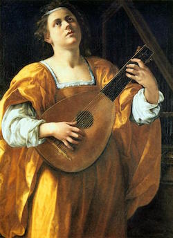 Ste Cécile par Artemisia Gentileschi