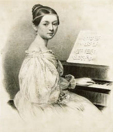 Clara Schumann vers 1835