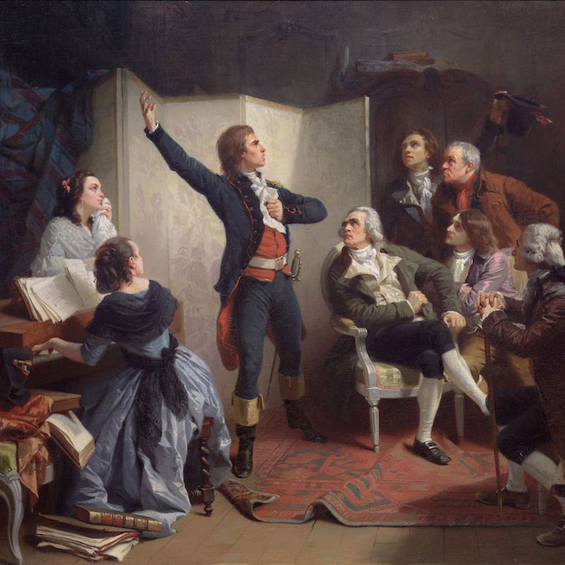 Tableau représentant Rouget de Lisle chantant la Marseillaise pour la première fois, par Isidore Pils